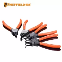 钢盾 SHEFFIELD S047022 美式轴用曲口卡簧钳 7