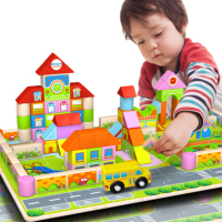 128粒幼儿园积木