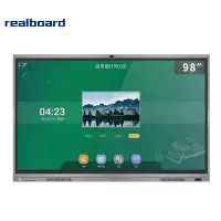 realboard会议平板交互式98英寸智能教学电子白板远程视频无线同屏一体机商务培训办公投影显示器LFTR98CT1