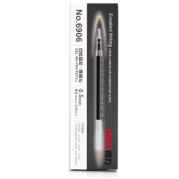 得力6906中性笔芯0.5mm黑弹簧头 水笔芯 碳素笔签字笔芯 (2880支起订,低于起订量不发货)