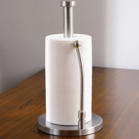 欧润哲 纸巾架 厨房家居 浴室用品 单个橡胶木纸巾架