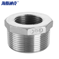 海斯迪克 gnjz-2016 304不锈钢异径补心 内外丝变径接头硅溶胶铸造变径大小接头 3*1/2