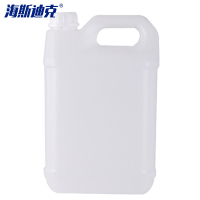 海斯迪克 gnjz-1434 塑料桶 储水桶储油桶 白色桶 消毒剂桶斜口桶易倒料75%酒精桶 扁方桶5L (10个)
