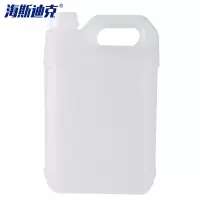 海斯迪克 gnjz-1434 塑料桶 储水桶储油桶 白色桶 消毒剂桶斜口桶易倒料75%酒精桶 扁方桶5L (10个)