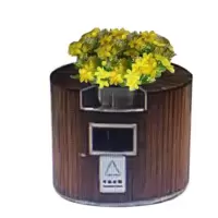 奥一 垃圾桶装饰仿真花