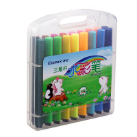 齐心18色三角杆水彩笔 (每盒18色) 1.5mm 配色 OP1005-18(五盒装)