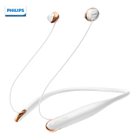 飞利浦(PHILIPS)运动耳机SHB4205WT 白色 颈带式入耳式蓝牙无线耳机 立体声音乐游戏通话耳机 手机通用耳机