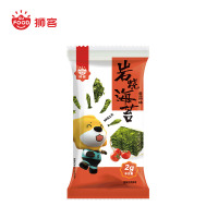 [苏宁自主品牌]狮客岩烧海苔海味零食(番茄味)16g