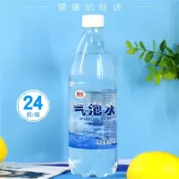 超欢气泡水原味苏打水汽水饮料奶茶店专用整箱600ml*24瓶（单位：箱）