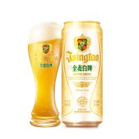 青岛啤酒(TSINGTAO)全麦白啤11度500ml*12罐 整箱装