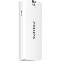 飞利浦(Philips)移动电源便携轻薄迷你小巧充电宝正品苹果通用型移动电源5200毫安白色 DLP2053