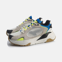 李宁92-奔腾男子一体织经典休闲鞋AGCQ051-3 AGCQ051-3云雾白+云雨灰+标准黑 42