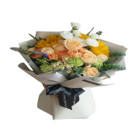 Zs-礼仪鲜花花束 鲜花 圆形 定制(50cm)