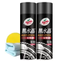 龟牌(Turtle Wax)黑水晶轮胎釉*2瓶+海绵+毛巾