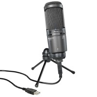 铁三角(Audio Technica) AT2020USB+ 心形指向性USB輸出电脑电容麦克风录音直播唱歌设备