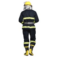 3C认证消防服套装 消防员灭火服 防护衣服头套战斗服强检消防服165-175cm套装