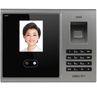 得力(deli)3749人脸考勤机指纹式 打卡机面部识别人脸考勤机 单位:组