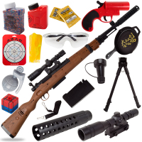 儿童玩具枪男孩awm m416突击枪 98k狙击软弹模型吃鸡玩具抢男孩礼物绝地求生套装-98K全长73厘米左右