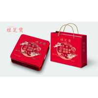 桂芝寳 仲秋团圆五仁金腿月饼礼盒 650g