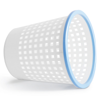 得力 9554 垃圾桶家用 翻盖 清洁桶家用 1只