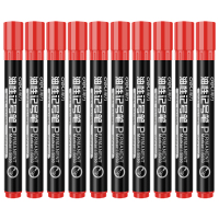 得力思达S550记号笔(红)防水马克笔 大头笔 油性笔 办公用品(960支起订,低于起订量不发货)