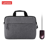 联想(Lenovo)商务轻薄便携 单肩电脑包 笔记本电脑包 单肩包鼠套装(内附鼠标)