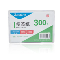 广博(GuangBo)GB5103 便条纸300张1盒 便签本 长方形便签纸 带座便签 4本装