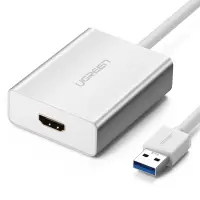 绿联 USB3.0转HDMI DVI外置显卡转换器线 支持笔记本苹果电脑转接电视投影仪线长0.8米 40229
