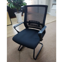 渝捷恒 网布办公椅 塑胶框架进口特制网布靠背优质金属弓形脚架靠椅