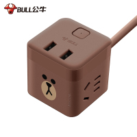 公牛(BULL)Linefriends小魔方USB插座 UU212B