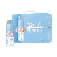 SNWQ真果粒花果轻乳樱花白桃味乳酸菌饮品PET瓶230g×10瓶(礼盒装)