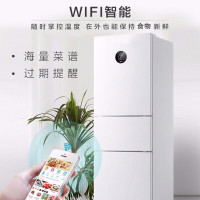 美的(Midea)230升BCD-230WTPZM(E冰箱变频小型家用三门风冷无霜一级能效智能大眼萌