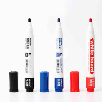 晨光(M&G)白板笔 水性可擦白板笔 AWM26301 白板书写笔 可加墨白板笔单头 1盒10支装蓝色