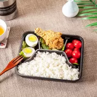 妙洁(MIAOJIE) 一次性A2四格餐盒