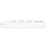 小米 插线板(含3口USB 2A快充)黑色