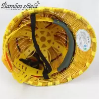 竹编手工制作安全帽透风夏天防护工地施工劳保防护头盔劳保用品