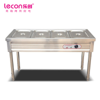 乐创(lecon) LC-J-SFC01工程款五格售饭车多功能饭堂蒸菜蒸饭加热保温车
