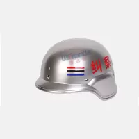 维信达(WAsinda)ZB003 银色纠察执勤头盔 银色警备纠察头盔