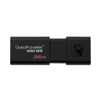 金士顿（Kingston）32GB U盘 DT100G3 推拉高速优盘USB3.0 黑色 3个装(（XF)