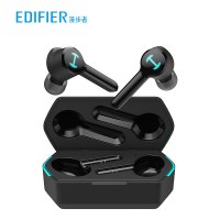 漫步者(EDIFIER)HECATE GM6真无线TWS蓝牙耳机 双耳入耳式手机耳麦 智能降噪 黑色