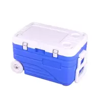 宽迈 带轮拉杆保温箱(45L)防暑降温保温箱 野外作业食品饮料保温箱 户外便携式保温箱