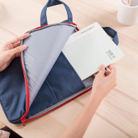 得力(deli)72449 加厚学生拉链文件袋多层IPAD手提包A4 混色(H)