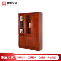 【理政】油漆文件柜 办公室书柜 木质文件柜 落地柜 档案柜 资料柜 右三门文件柜