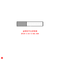 大通轩恒 ROHE金刚砂平头砂轮棒SPZ39.5-20-12-80L-80#货期4周左右1支/件(单位:件)