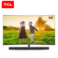TCL 55C7 曲面电视 55英寸 音响曲屏4k超高清人工智能136%高色域网络液晶电视 黑色（单位：台）