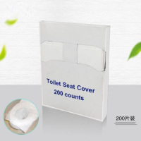 宽迈 一次性马桶座垫纸 坐垫纸坐厕纸 1/4折 酒店宾馆公司商场坐便纸 200张/包 26845