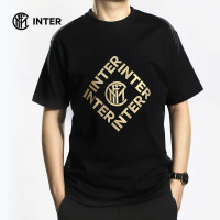 国际米兰2020夏款经典白蓝/黑金球迷T恤圆领短袖宽松上衣