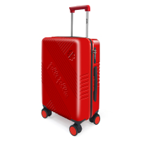 Folli Follie 芙丽芙丽 轻奢时尚潮流行李箱旅行箱360度静音万向轮登机箱 20英寸PC拉杆箱 红色