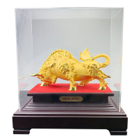 企业专享 绒沙金金牛摆件 大号旺势牛 起订量60