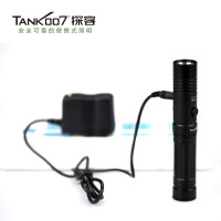 TANK007 TC128 强光充电手电 便携家用 黑色（H）